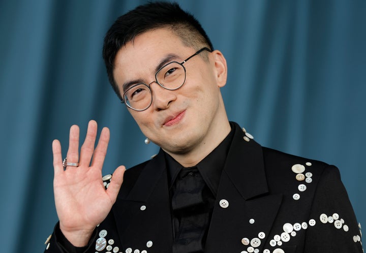 Bowen Yang on SNL set