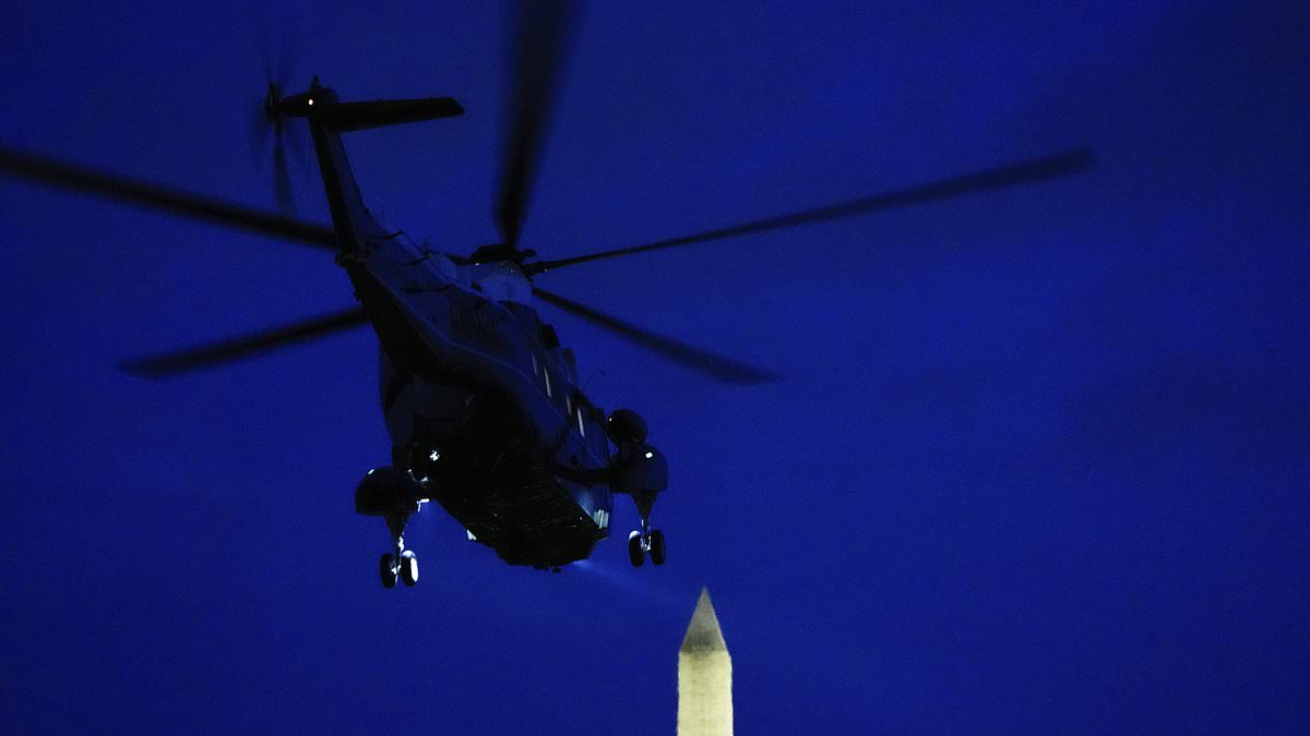 Man charged with aiming laser at Marine One during Trump flight, facing up to five years