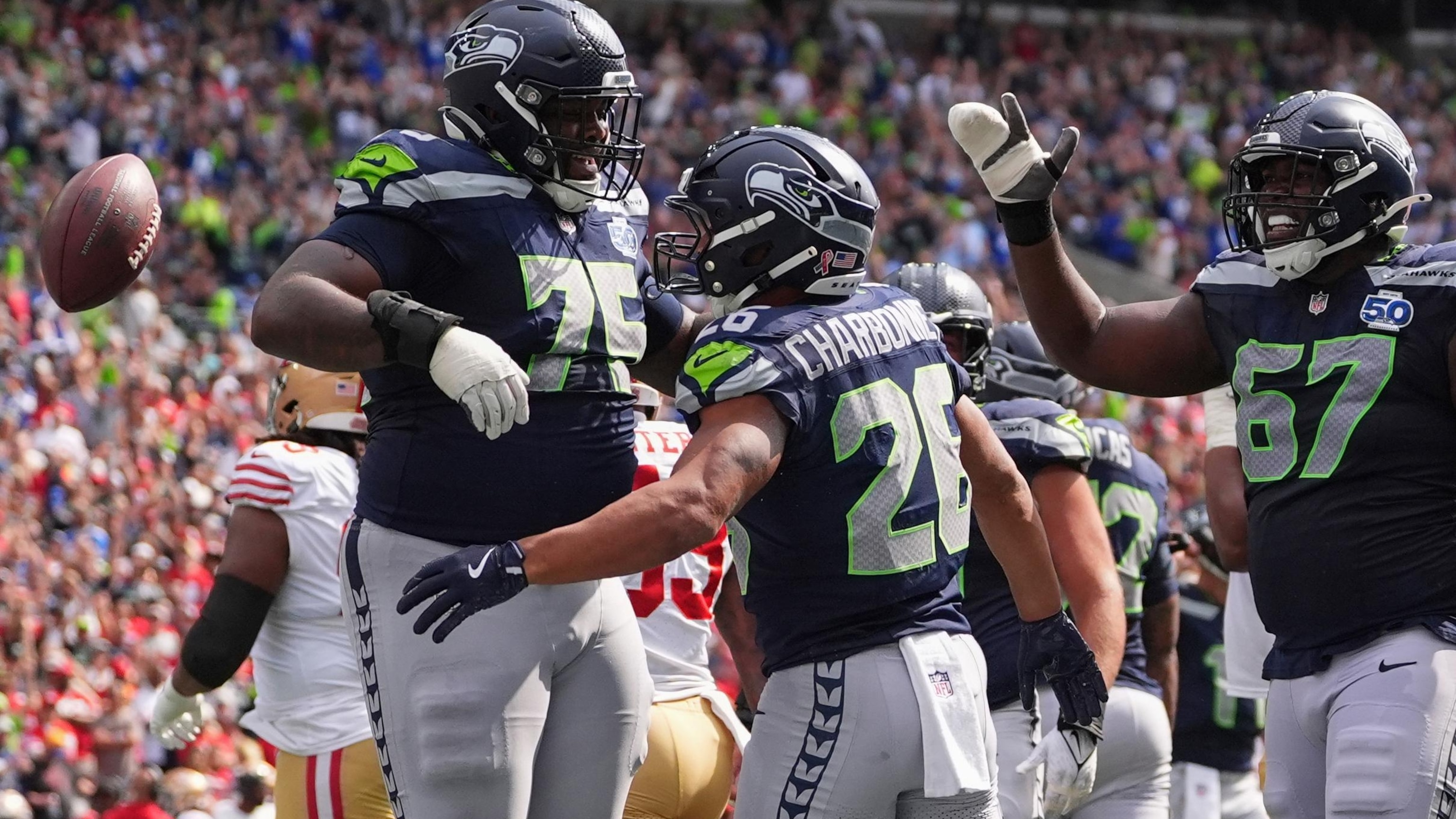 Seahawks' new-look offense sputters in 17-13 season-opening loss to 49ers