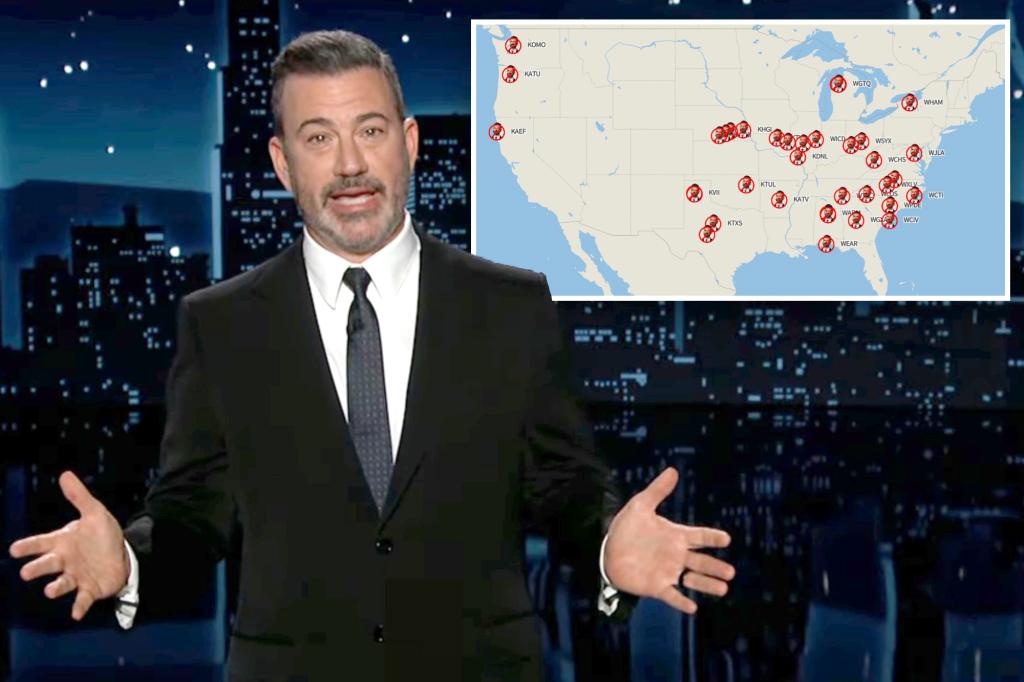 Sinclair-ABC affiliates preempt Jimmy Kimmel Live! in dozens of markets, replacing with news programming