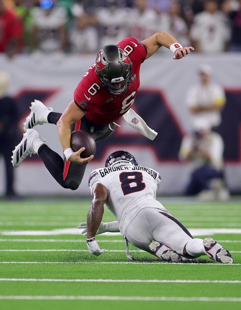 Bucs quarterback Baker Mayfield during Week 2