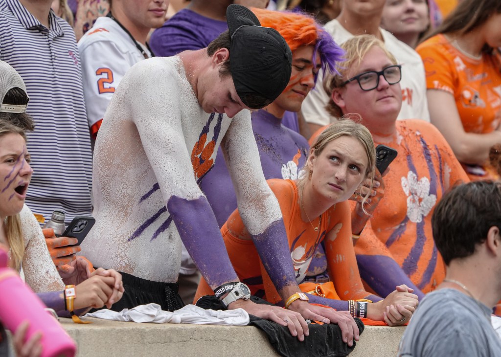 Clemson fans late game