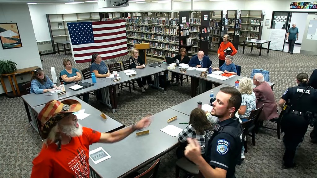 Board member Andrew Funaro defending Buck