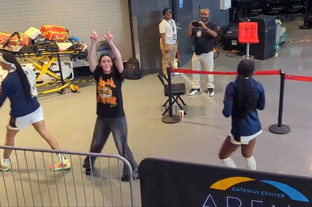 Caitlin Clark during Fever playoff run