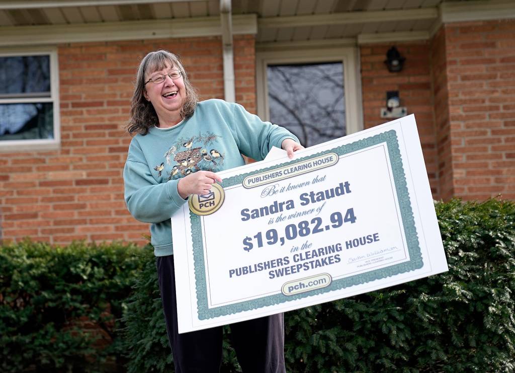 Prize winner surprised at home