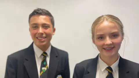 Students working on coursework