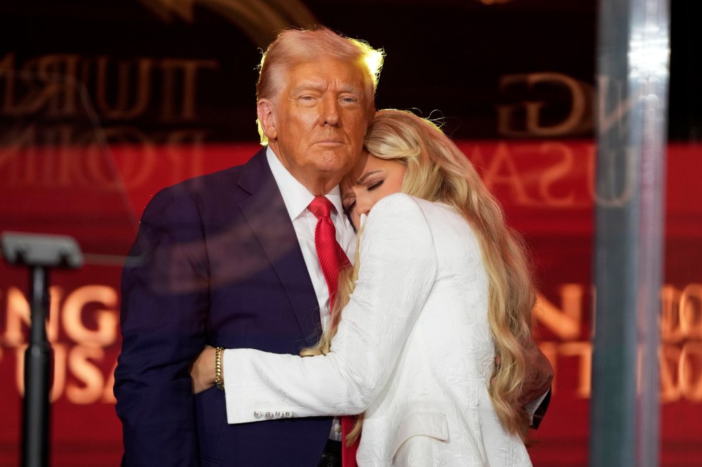 Trump hugs Erika