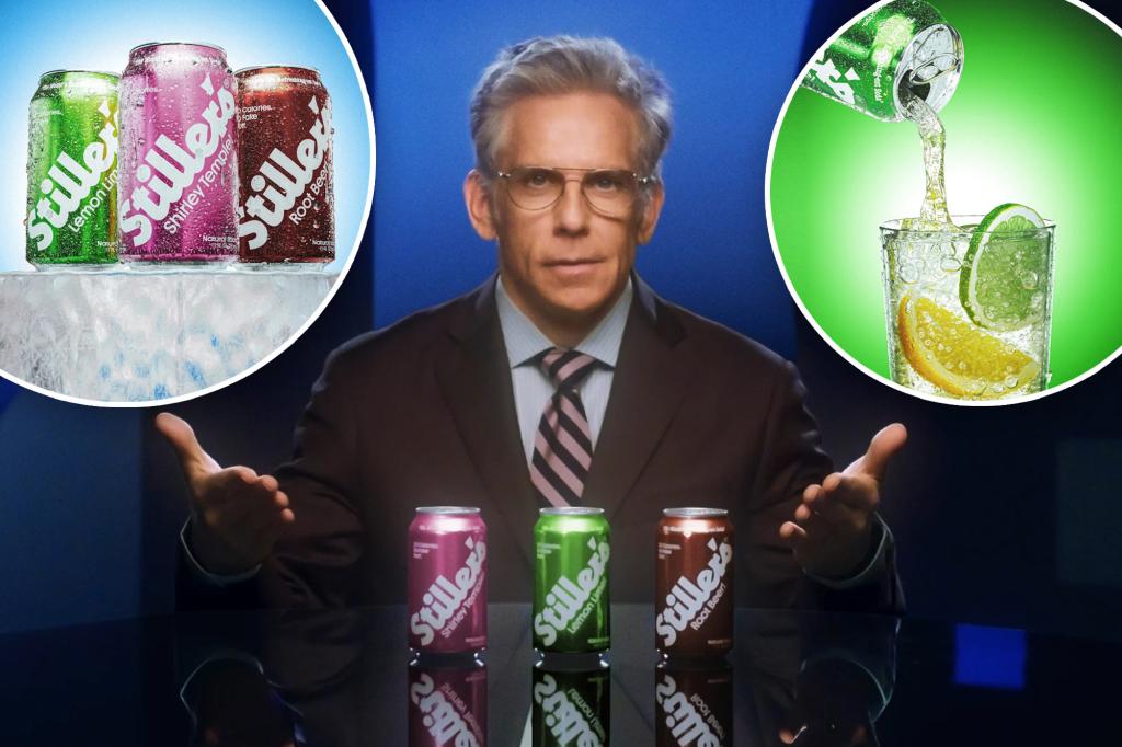 Ben Stiller launches Stiller’s Soda, a 30-calorie, low-sugar beverage