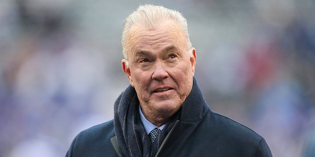 Dallas Cowboys CEO Stephen Jones watches from the sideline