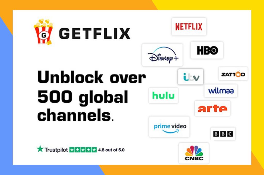 Getflix lifetime DNS & VPN sale offers access to 500+ channels for $49.99