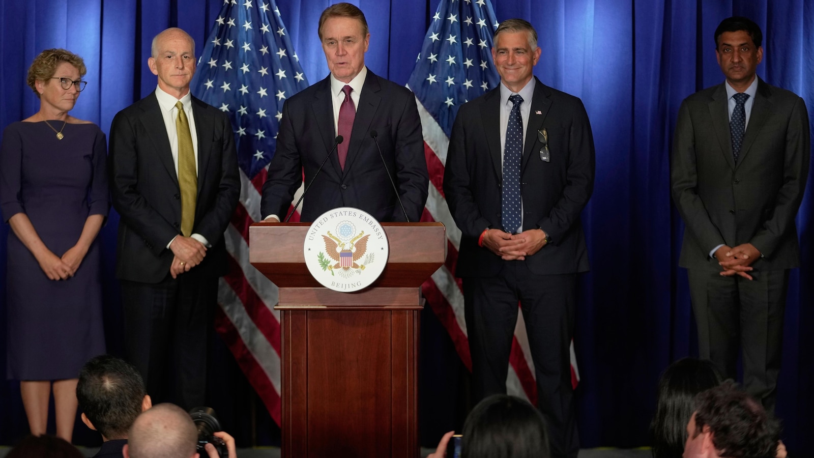 US lawmaker says US and China are "talking past each other" during Beijing visit