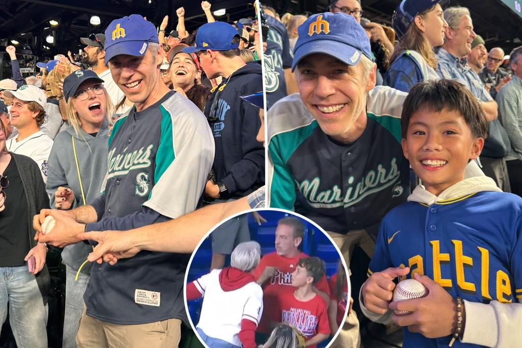 Mariners fan praised for giving away Cal Raleigh’s 60th home run ball to child