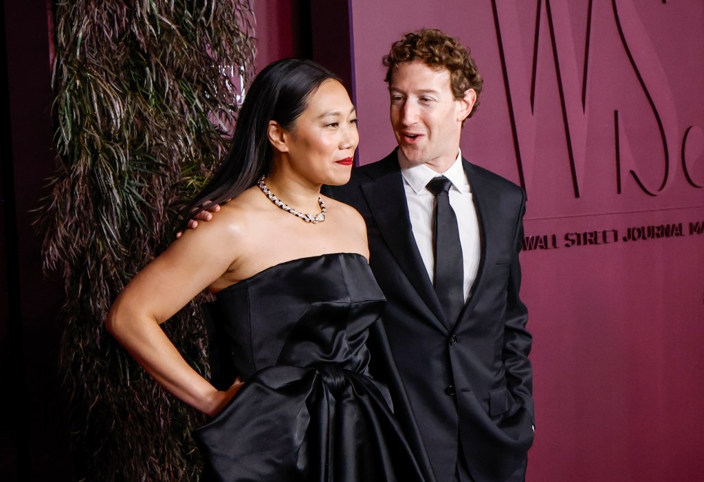 Priscilla Chan and Mark Zuckerberg attending