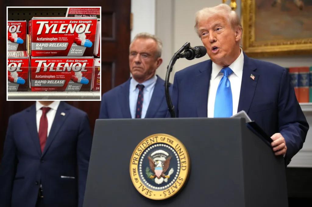 Trump announces FDA to revise Tylenol safety label, urges pregnant women to avoid use over autism risk