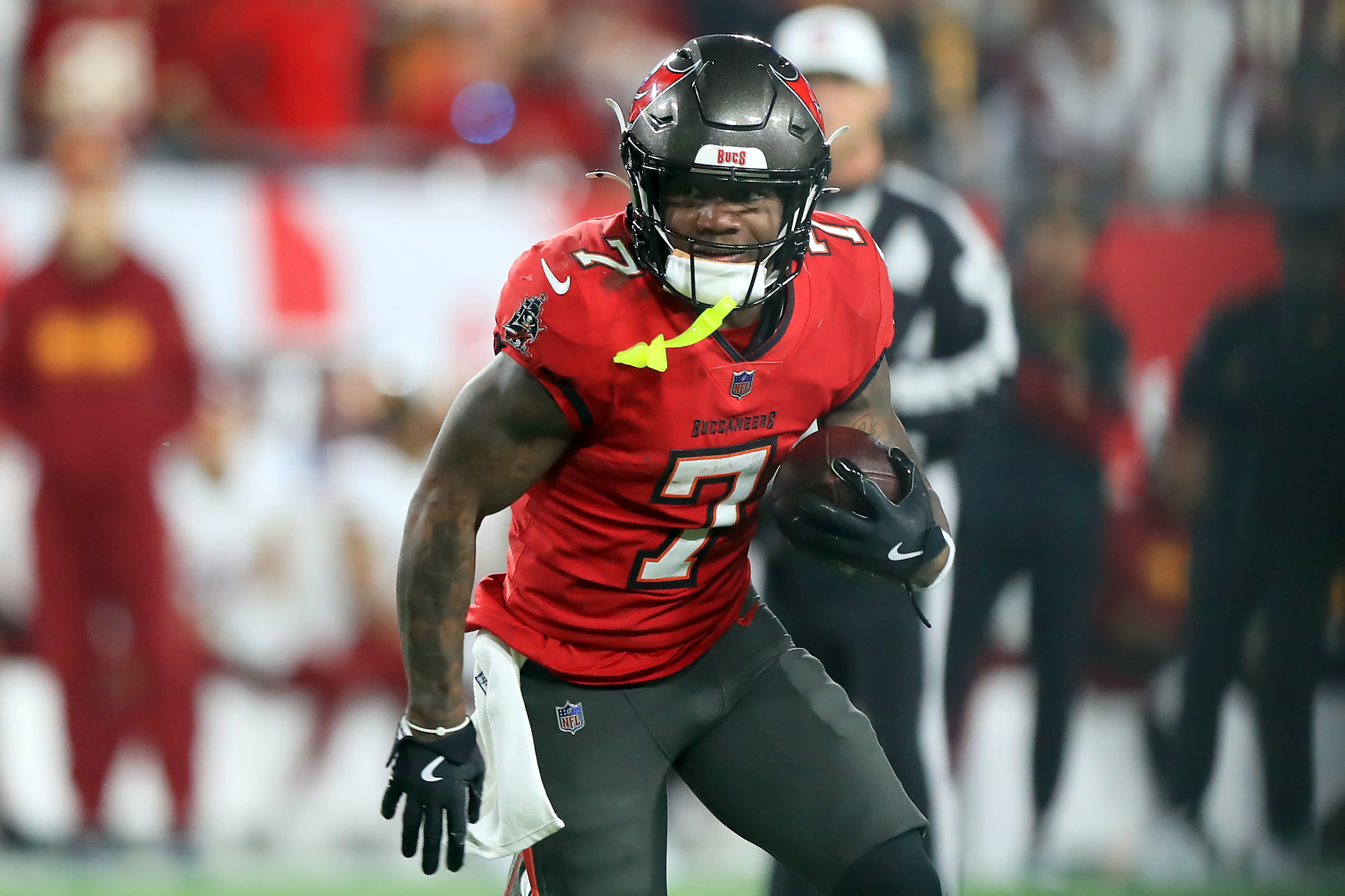 Bucky Irving in focus