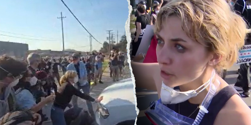 Democratic congressional candidate shoved to ground during anti-ICE protest in Illinois