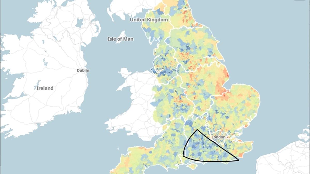 England's best and worst places to live revealed in suburban league table