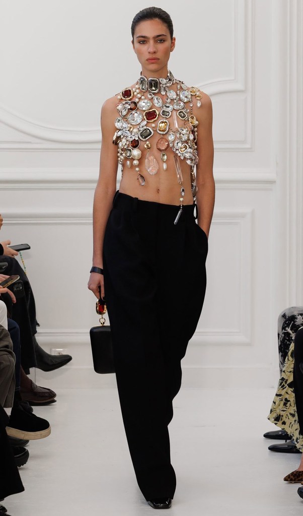 Bejeweled top construction