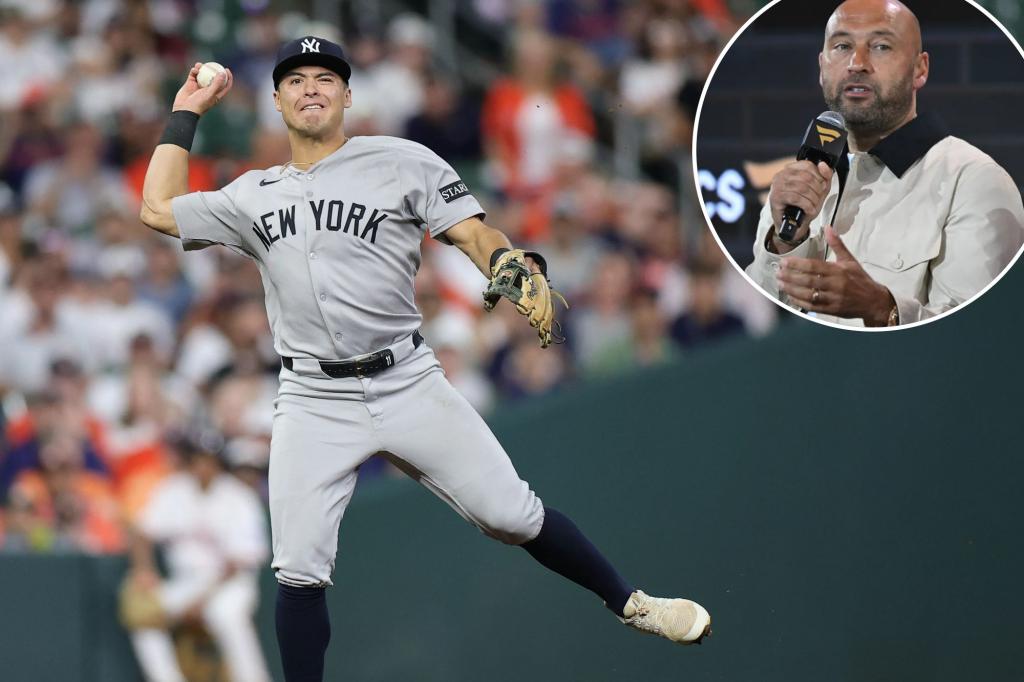 Derek Jeter offers support to Anthony Volpe, frames boos as part of the process