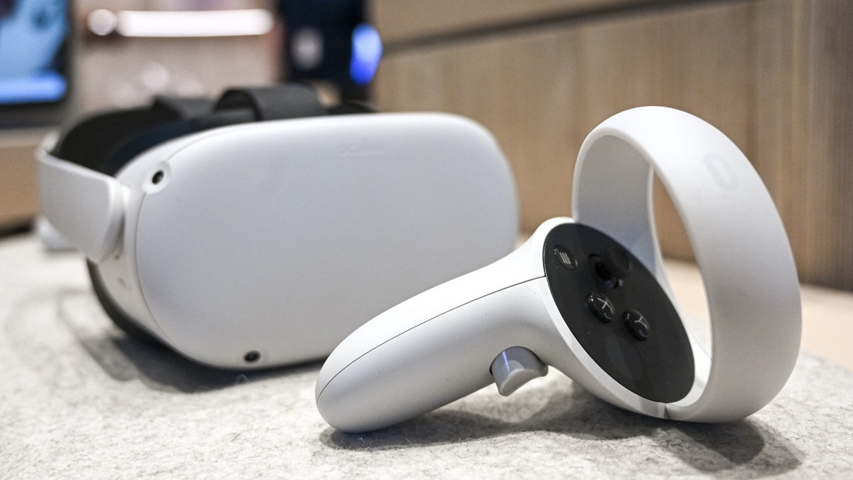 Meta Oculus Quest 2 headset on display