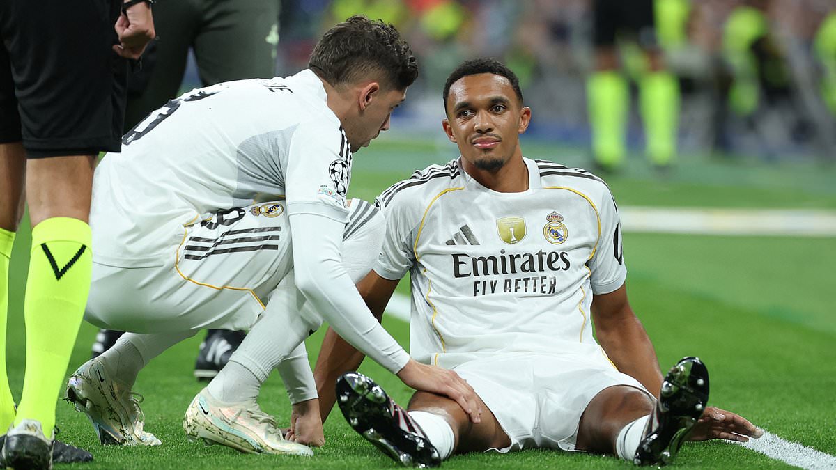 Trent Alexander-Arnold Withdrawn After Three Minutes in Real Madrid Champions League Debut
