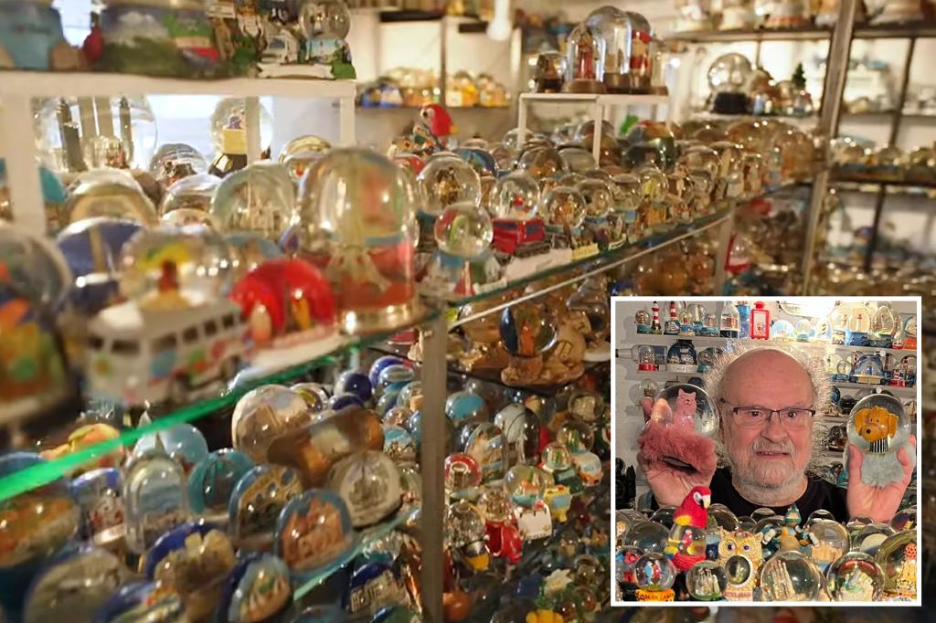 German collector breaks own world record with 11,017 snow globes
