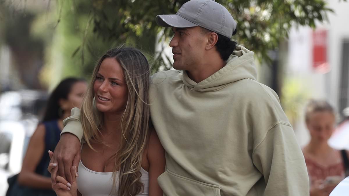 Australia's Wallabies star Suaalii and netball rising star Audrey Little publicly spotted on Bondi lunch date