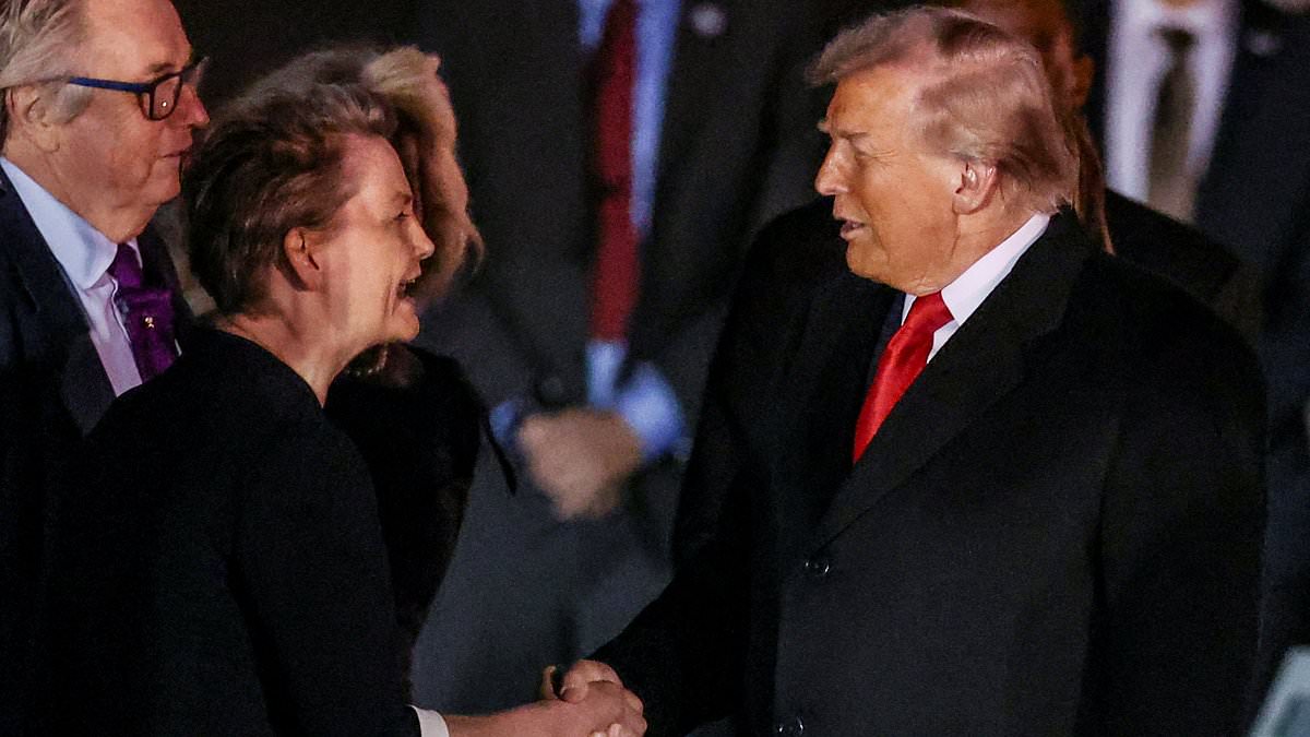 Yvette Cooper Greets Donald Trump at Stansted Despite Past Criticisms
