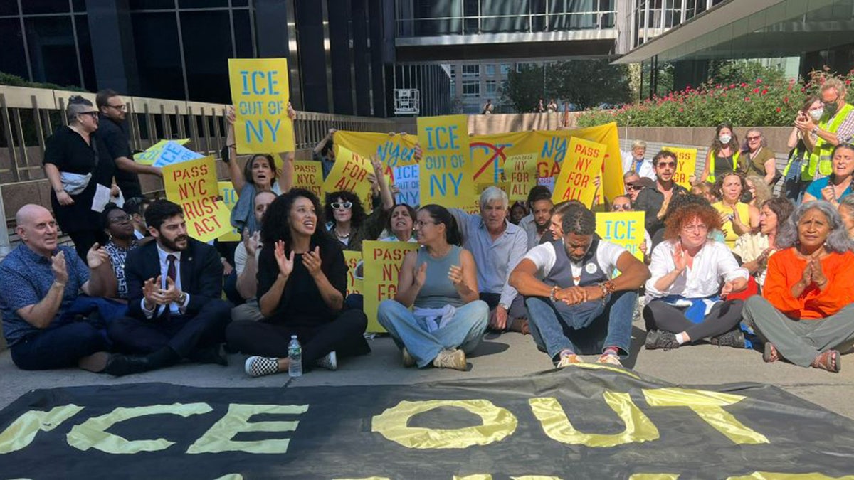 DHS names 'worst of the worst' detainees after lawmakers demand their release, as protest prompts lockdown at NYC facility