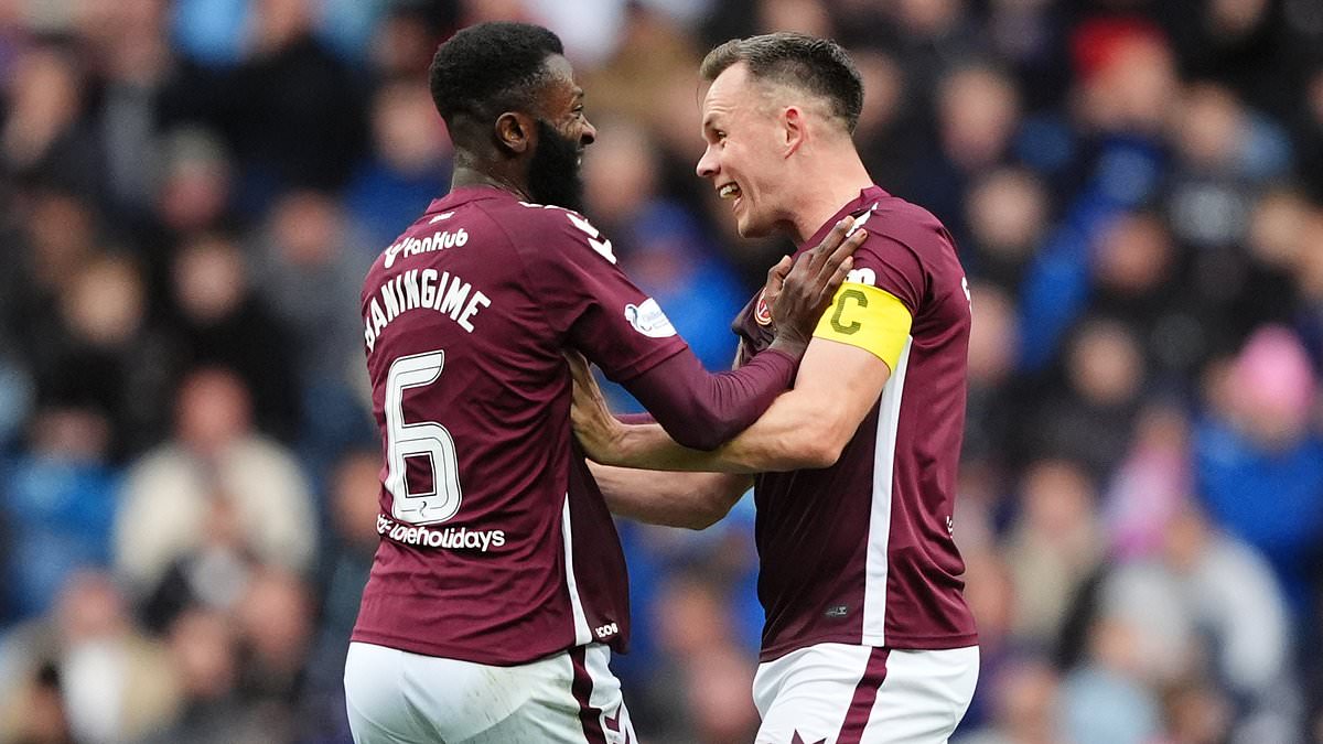 Shankland double sinks Rangers as Hearts climb to top after Ibrox victory