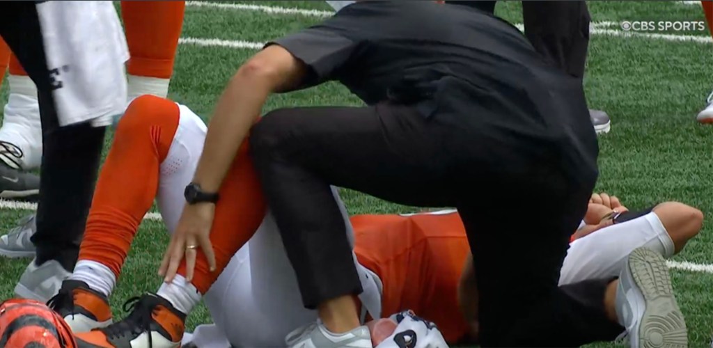 Burrow during a previous game