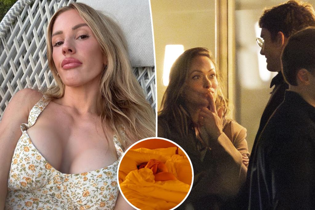 Ellie Goulding strips down for racy bedroom snap as ex-husband sparks romance with Olivia Wilde