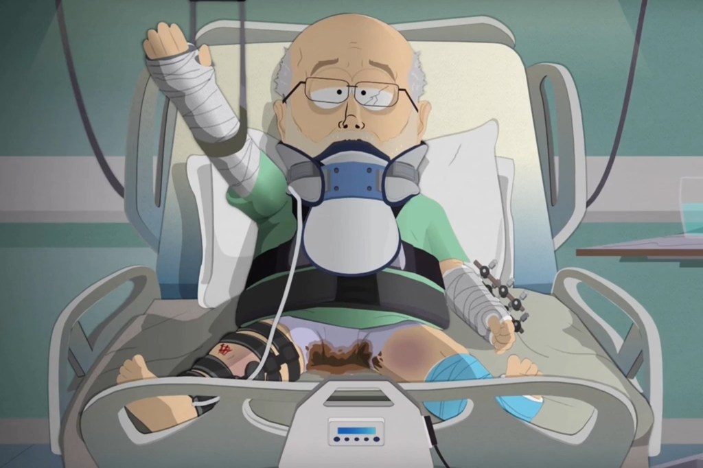 Kimmel suspension reference in South Park