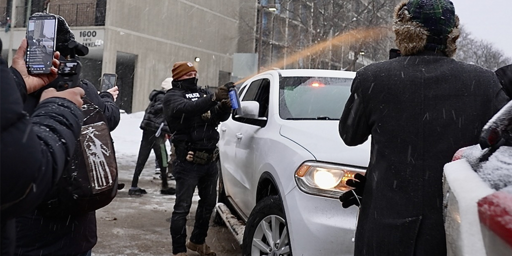 Minneapolis police chief blasts ICE after agent seen dragging pregnant woman through street