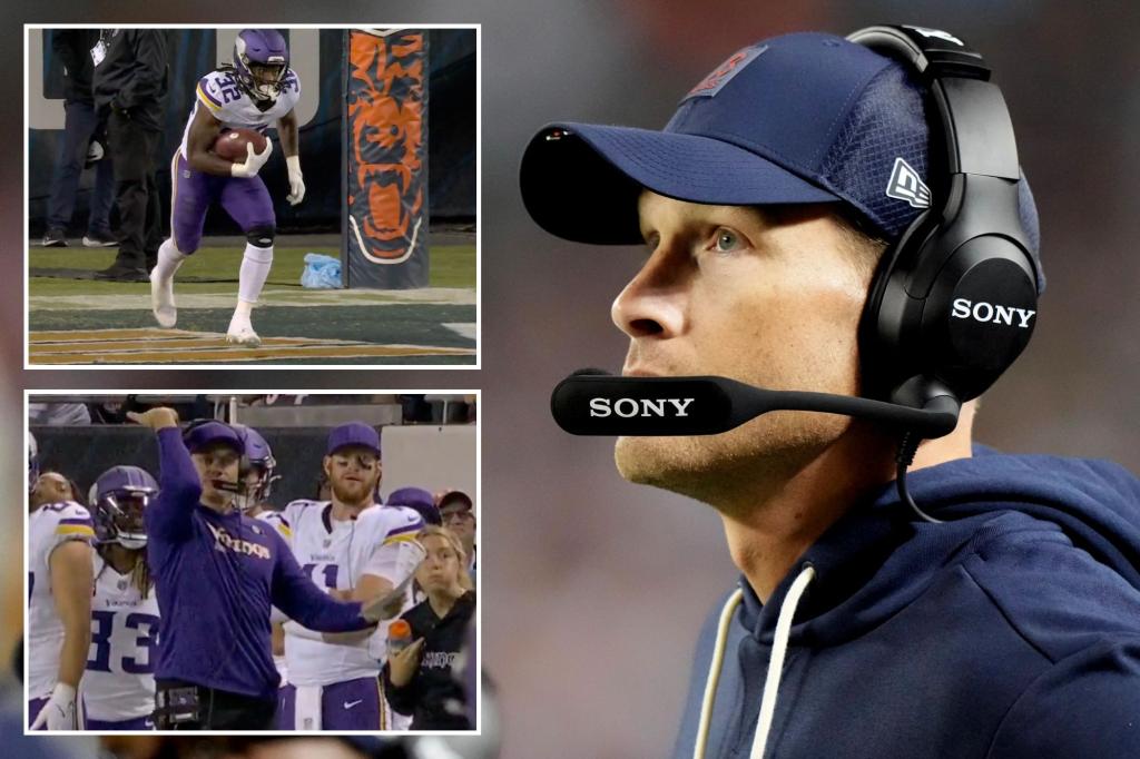 Bears-Vikings collage