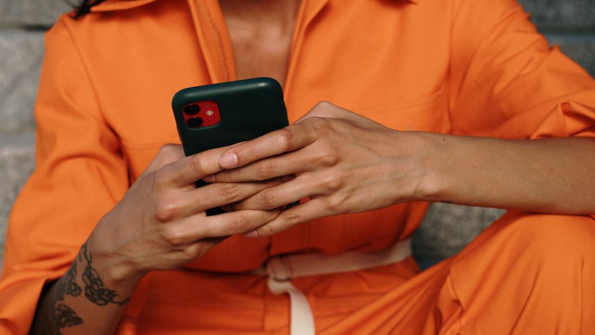 Two people on iPhone