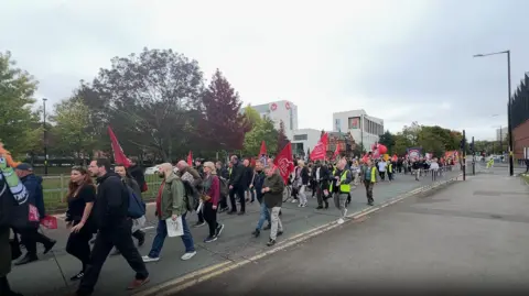 Bin workers protest in Birmingham