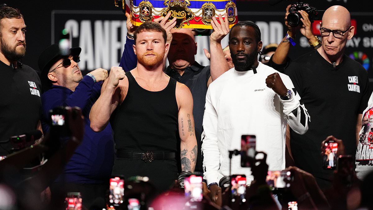 Crawford and Canelo Trade Barbs at Las Vegas Press Conference Ahead of Blockbuster Clash