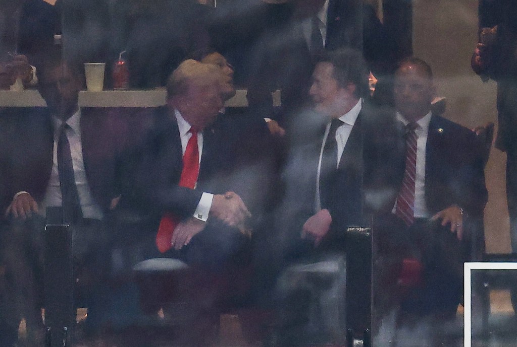 Musk-Trump handshake