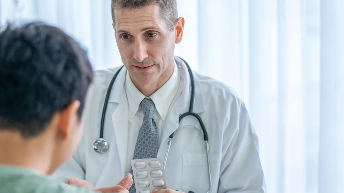 Person speaking with a clinician