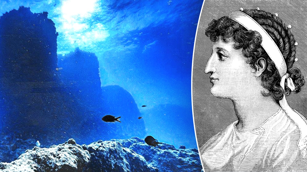 Submerged harbor outlines revealed by bathymetric scans