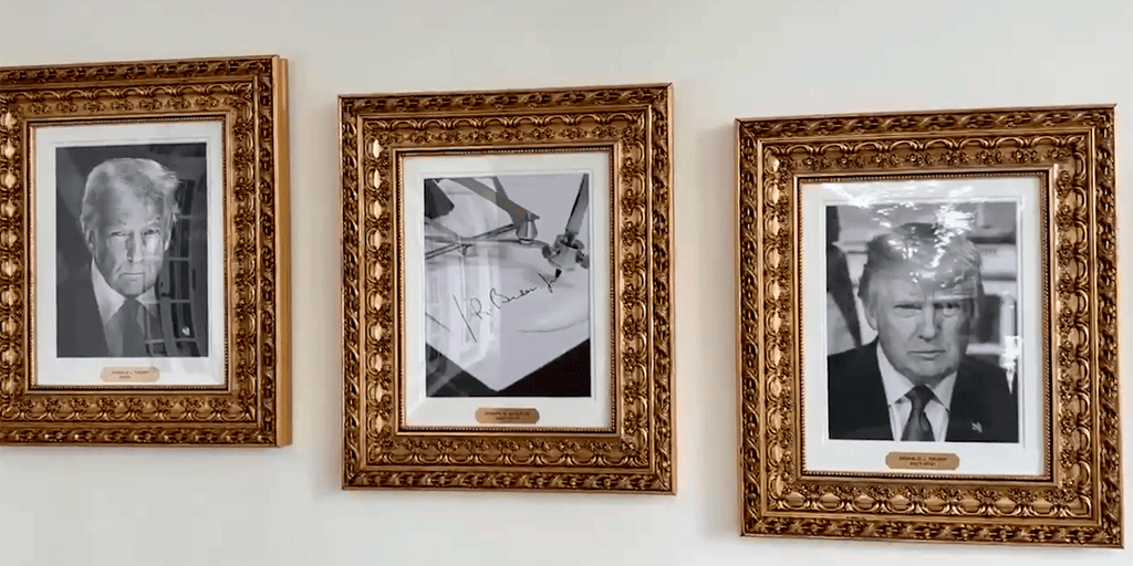 White House unveils Presidential Walk of Fame with Biden portrait replaced by autopen image