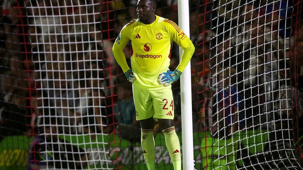Andre Onana mobbed by fans on arrival as he completes season-long loan to Trabzonspor