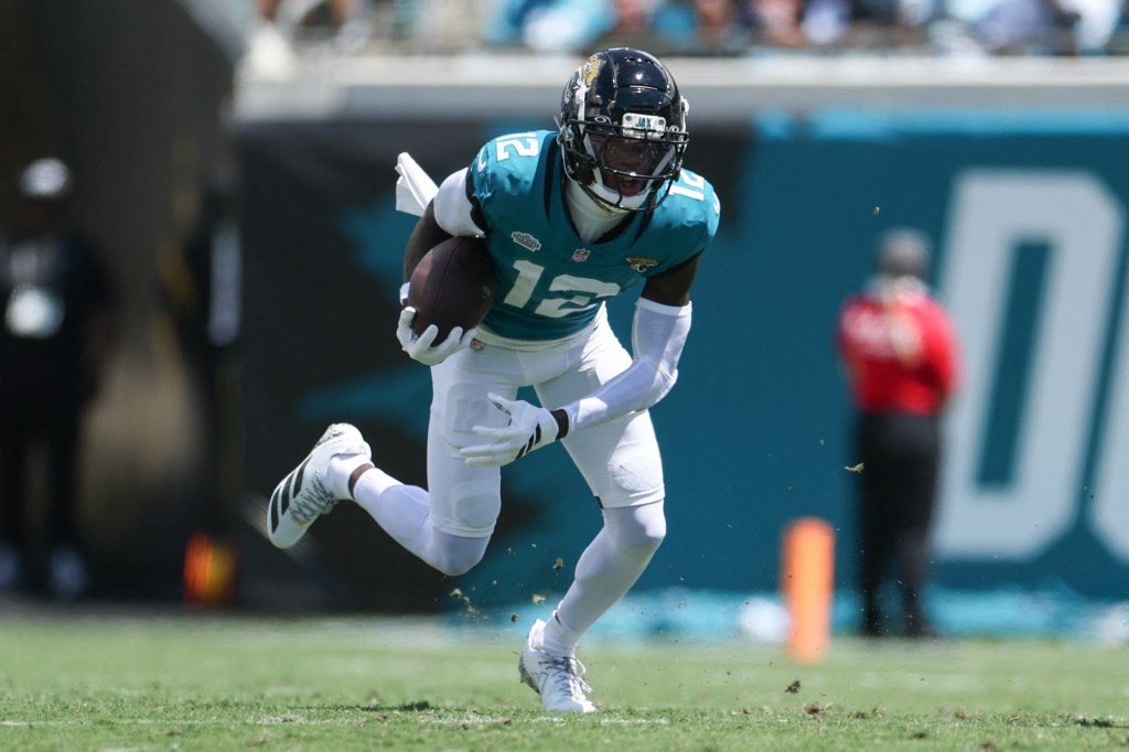 Hunter in action during the Jaguars’ opener