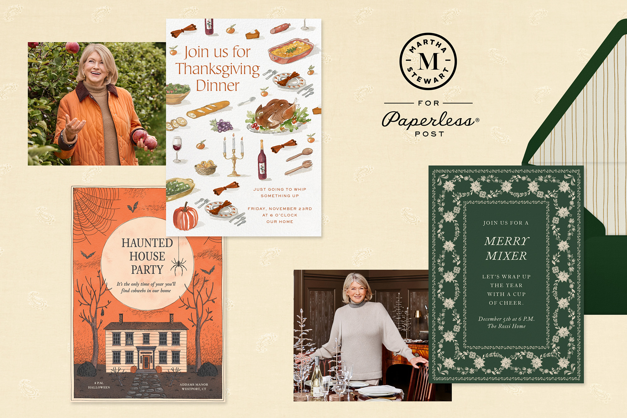 Martha Stewart reveals biggest entertaining mistake and unveils Paperless Post collaboration