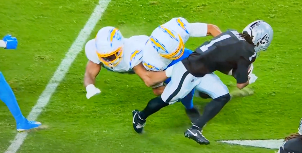 Screenshot of Mack on the sideline