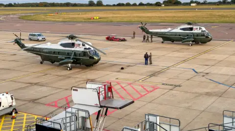 Trump diverted to Luton, swapped helicopters en route to Stansted during UK state visit