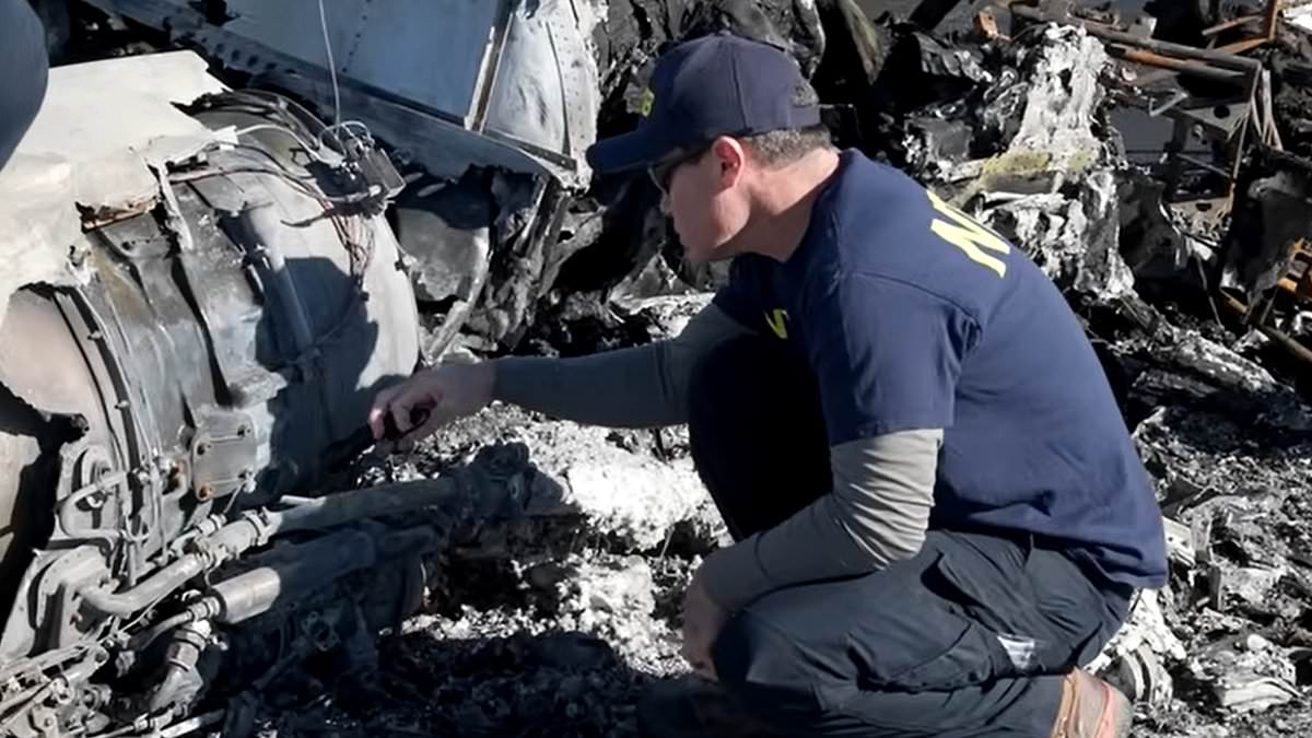 Investigation wreckage