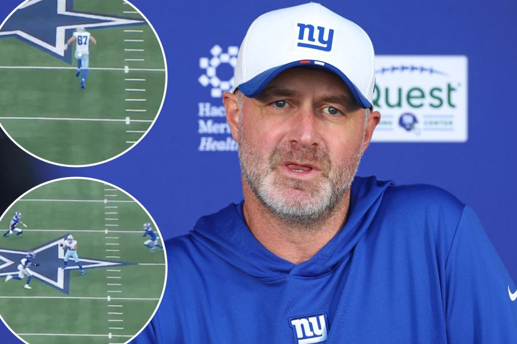 Giants’ late defensive decision draws criticism after 40-37 OT loss to Cowboys