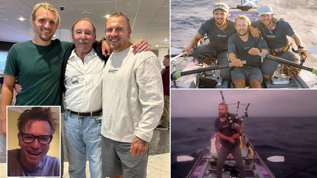 Scots brothers return after 139-day Pacific crossing and smash £1 million fundraising target